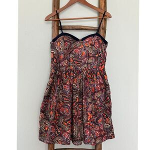 American Rag Cie  Strapless Paisley Print Summer Dress Size XL